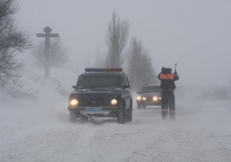 На Полтавщину закрили в'їзд через складні погоді умови