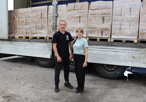 Тростянецька громада отримала 1440 продуктових наборів від GEM