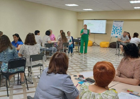 У новому укритті школи в селі Білка провели тренінг про роботу з дітьми в умовах стресу