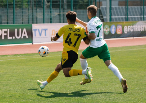 ФК «Тростянець» у меншості втратив перемогу над «Атлетом» у Києві - 1:1