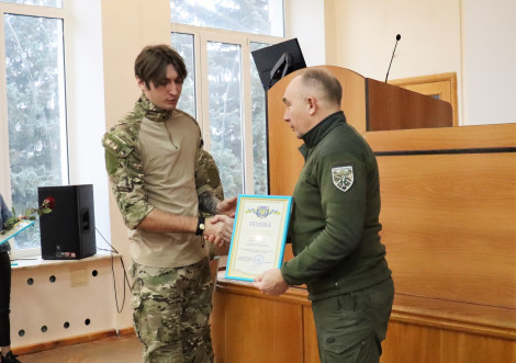 Бійці ДФТГ "Тростянець-1" отримали подяки від голови облдержадміністрації з нагоди Дня Збройних Сил